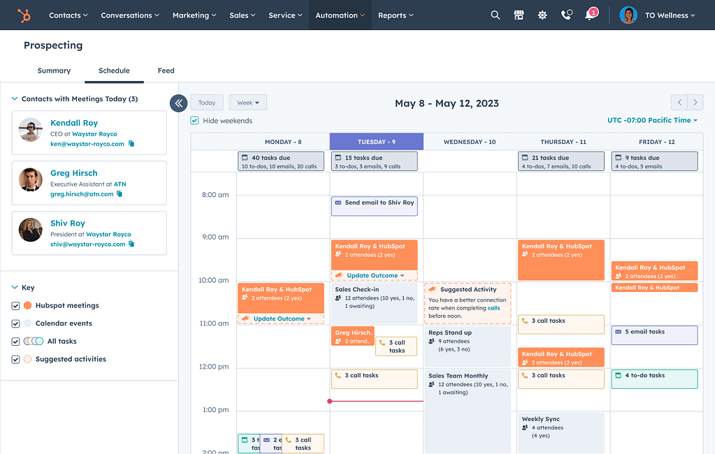 HubSpot for Insurance: Enhancing Team Collaboration with Calendar & Meeting Tools