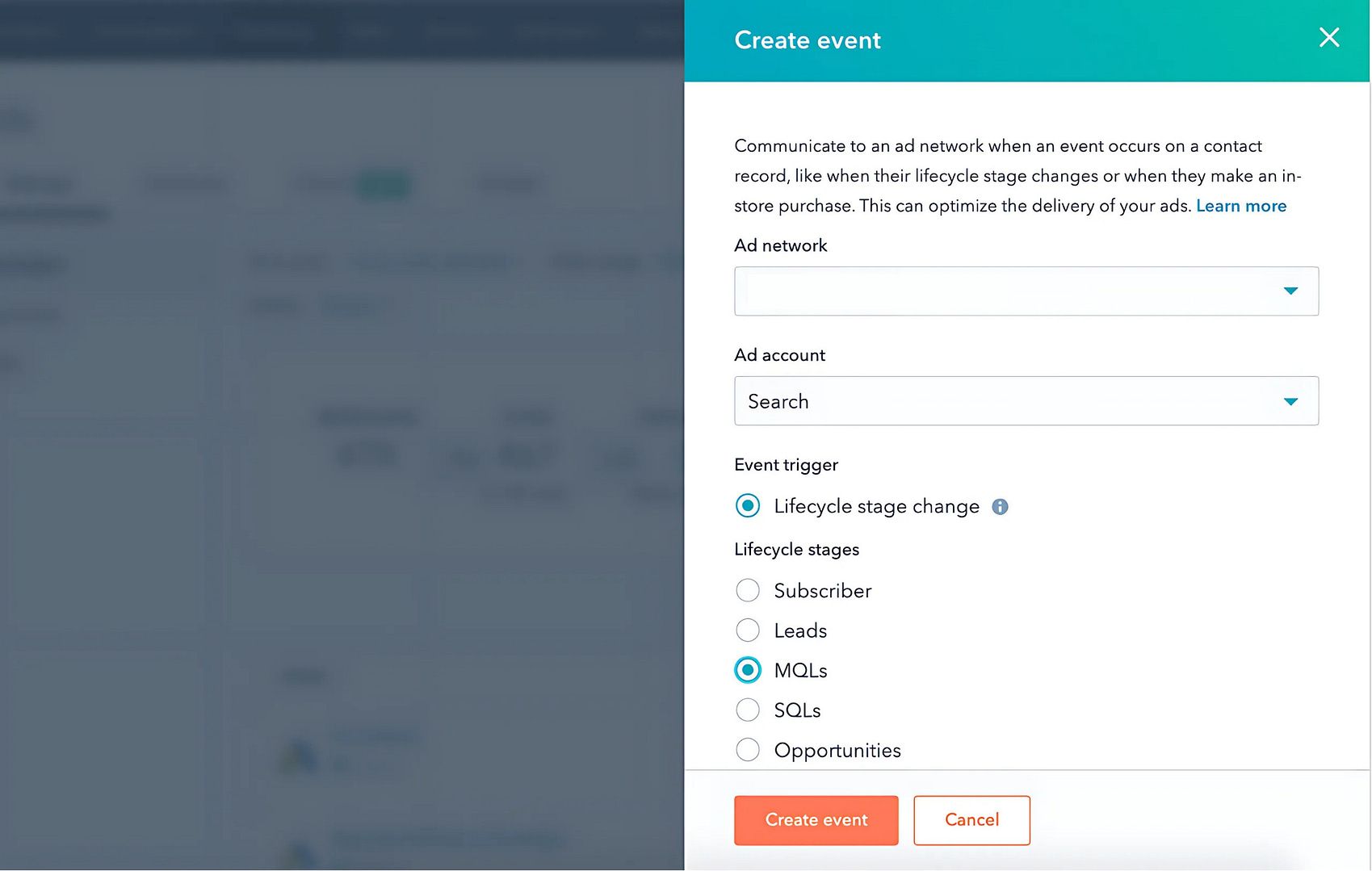 An image of the Marketing Hub Ad ROI Campaign in HubSpot that provides a complete look at their campaign or Ad ROI, helping businesses track their LinkedIn Paid Ads.