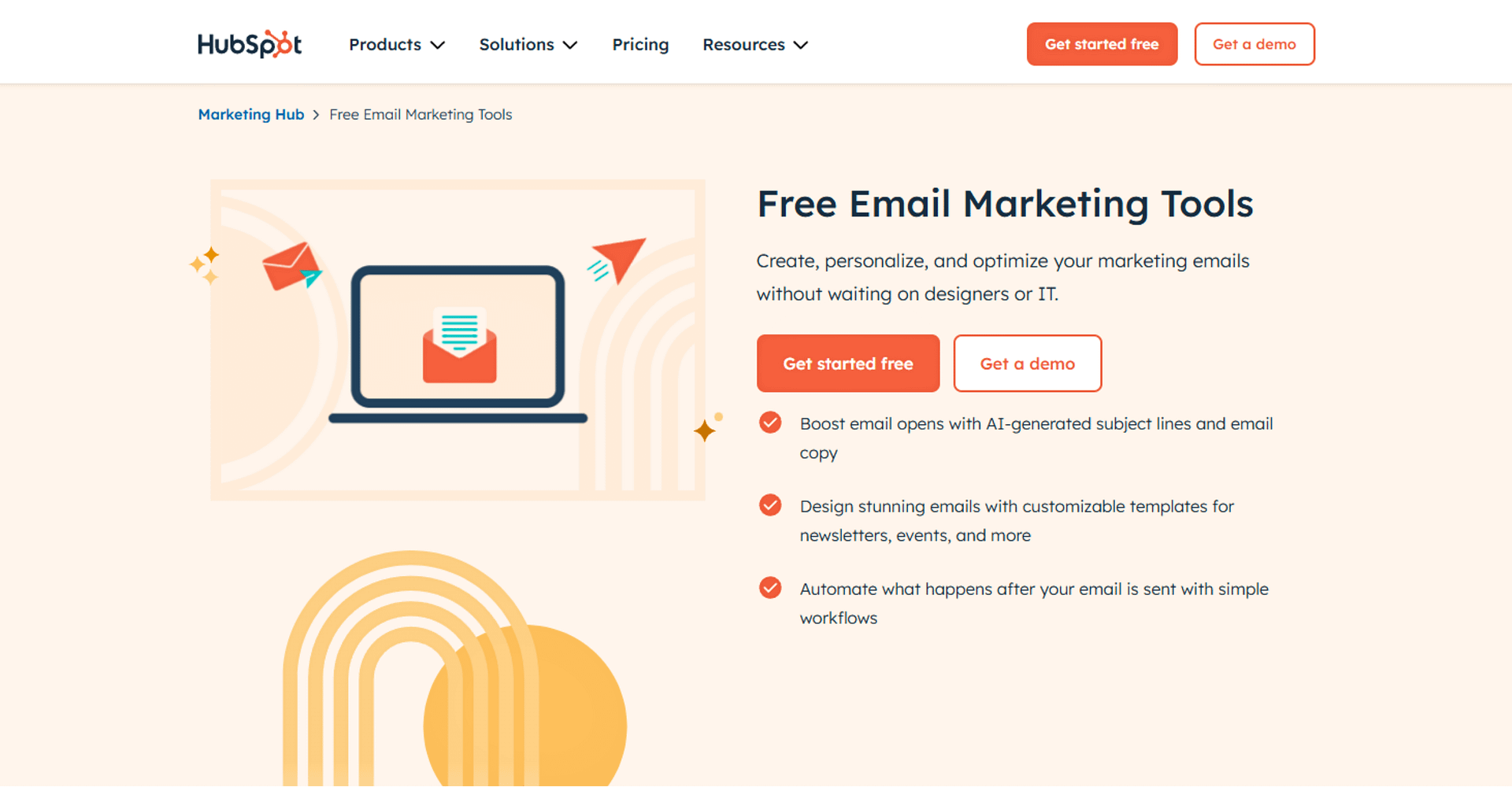 Free Email Marketing Tools in HubSpot