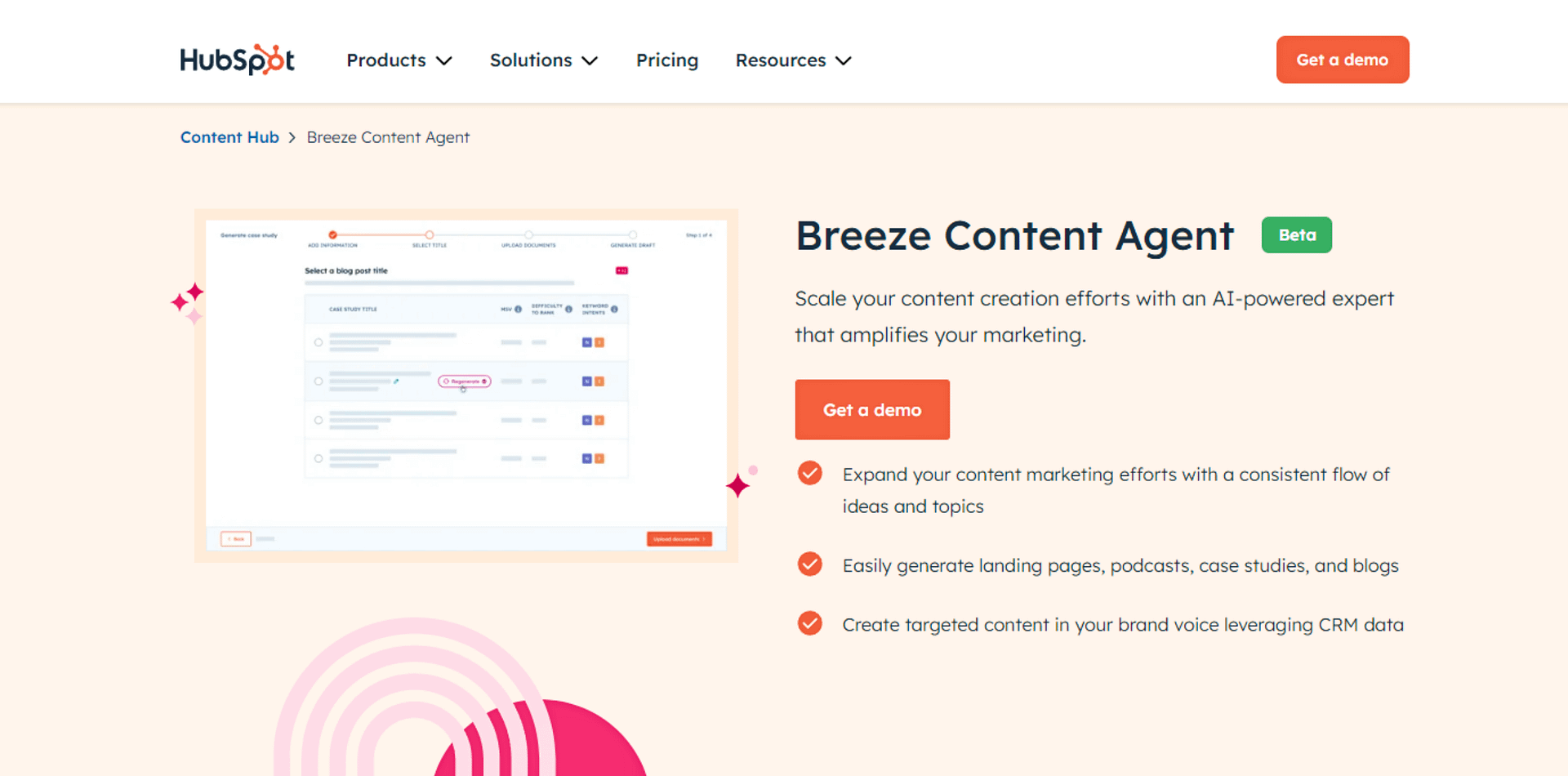 Breeze Agents: HubSpot Breeze Content Agent