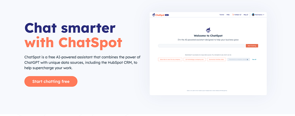 Introducing ChatSpot: Revolutionizing Chatbots