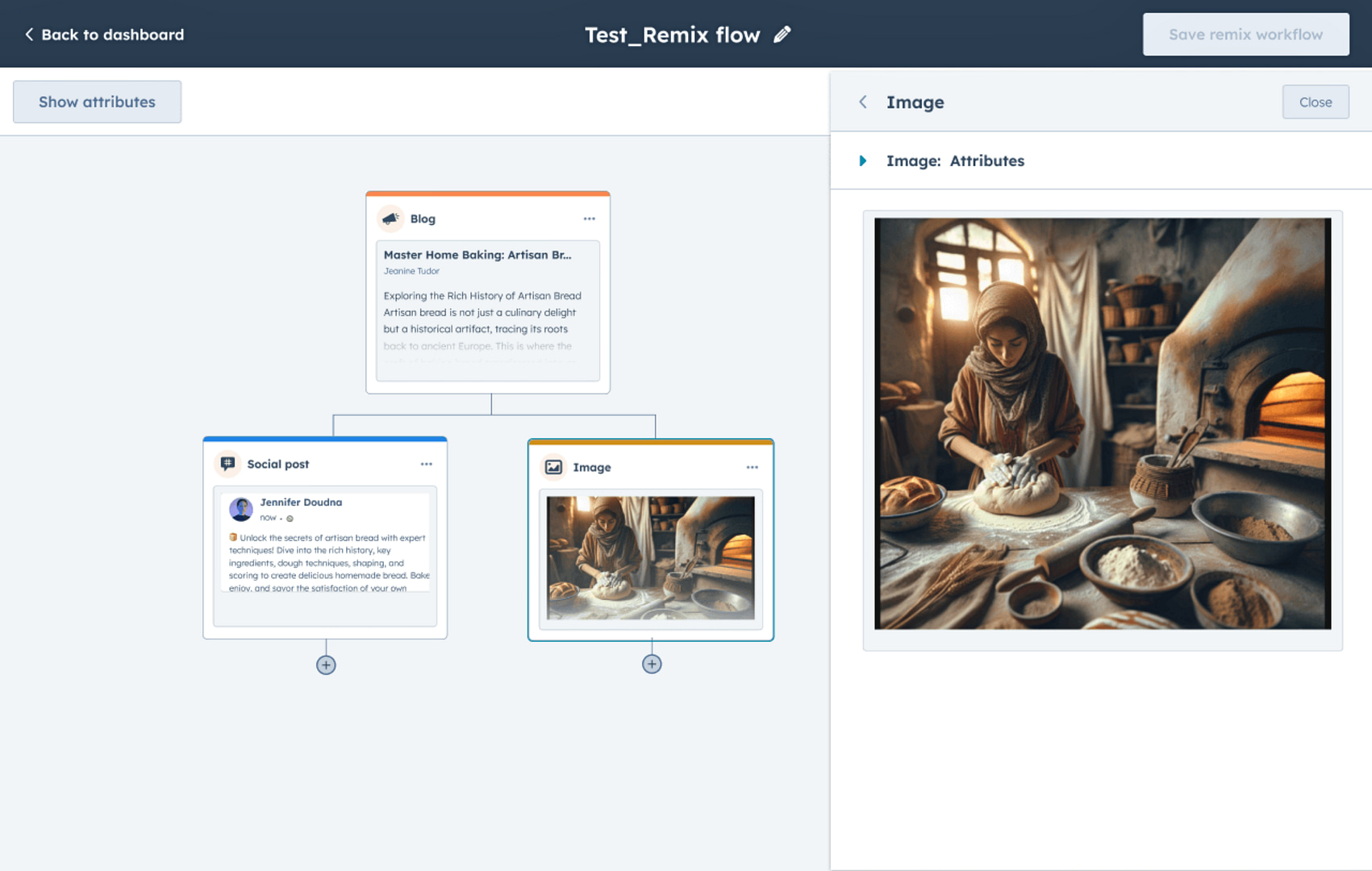 An image showing what contents or input options available for the user to remix or repurpose in the HubSpot Content Hub's Content Remix.