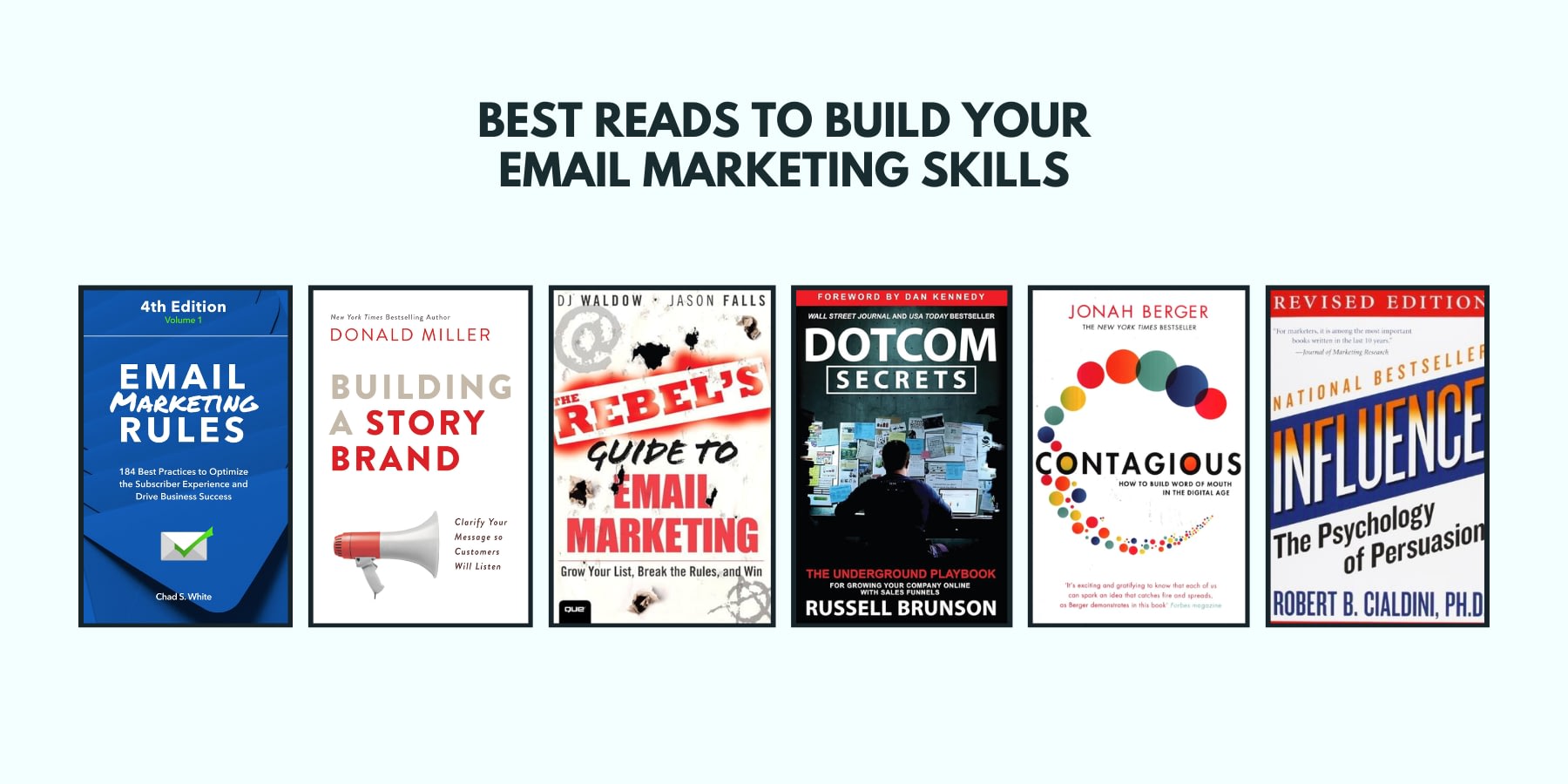 List of books that can help email marketers develop and learn email marketing