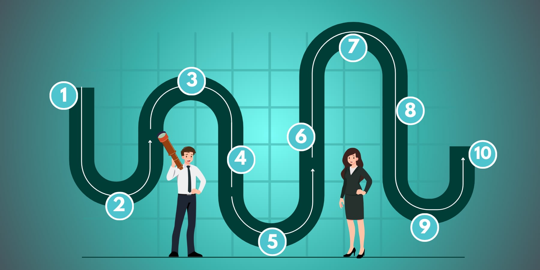 An illustration showing an overview of process mapping.