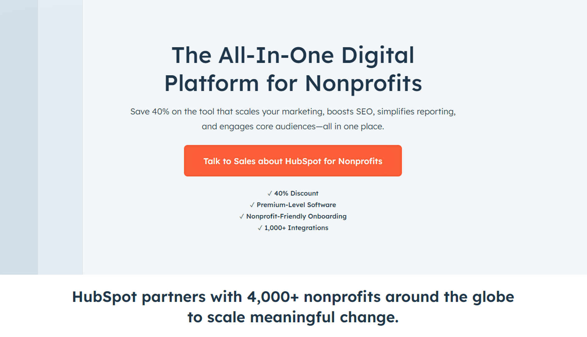 HubSpot for Nonprofits