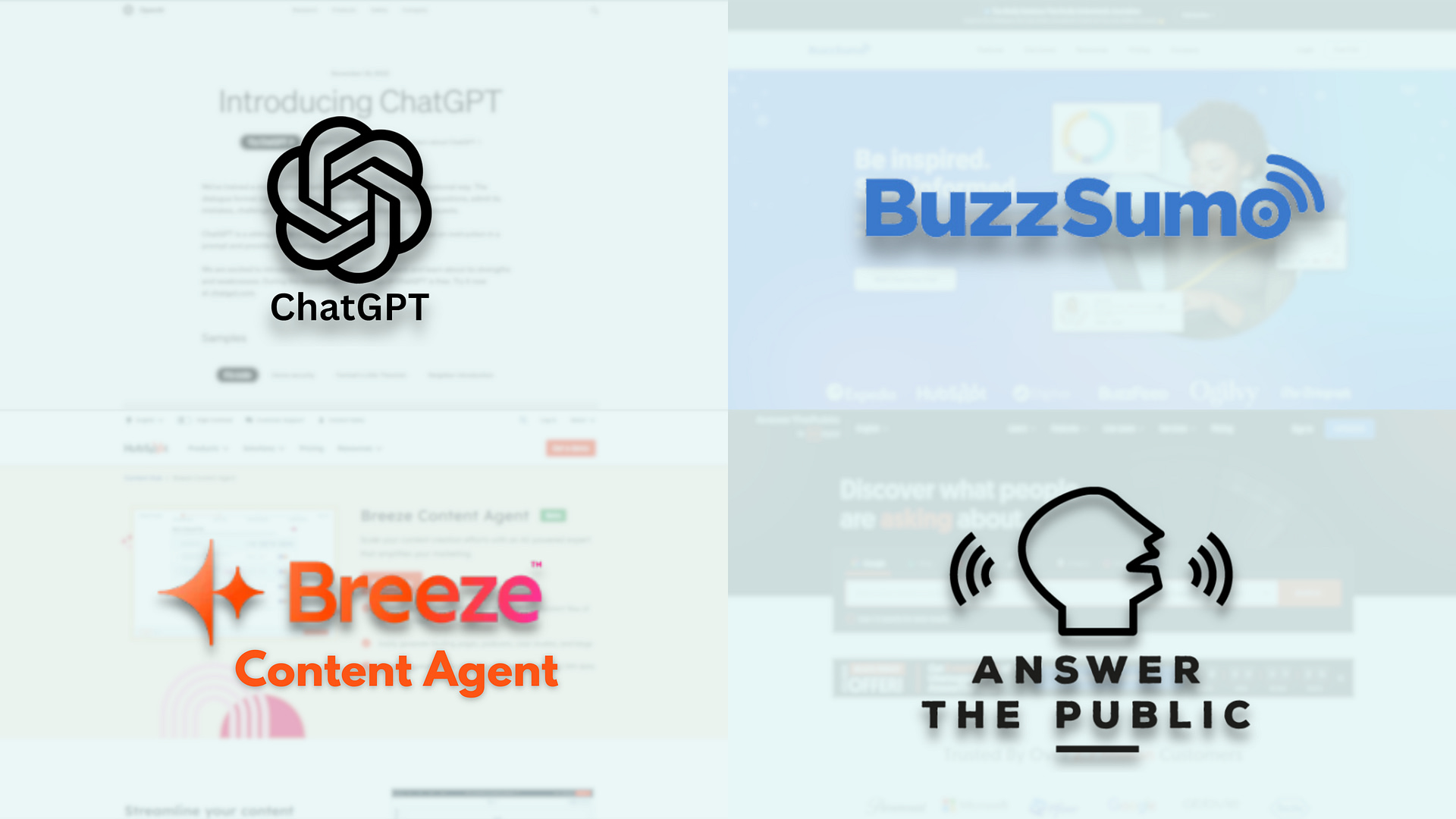 Using Tools and AI for Idea Generation such as ChatGPT, BuzzSumo, HubSpot’s Breeze Content Agent, and AnswerThePublic