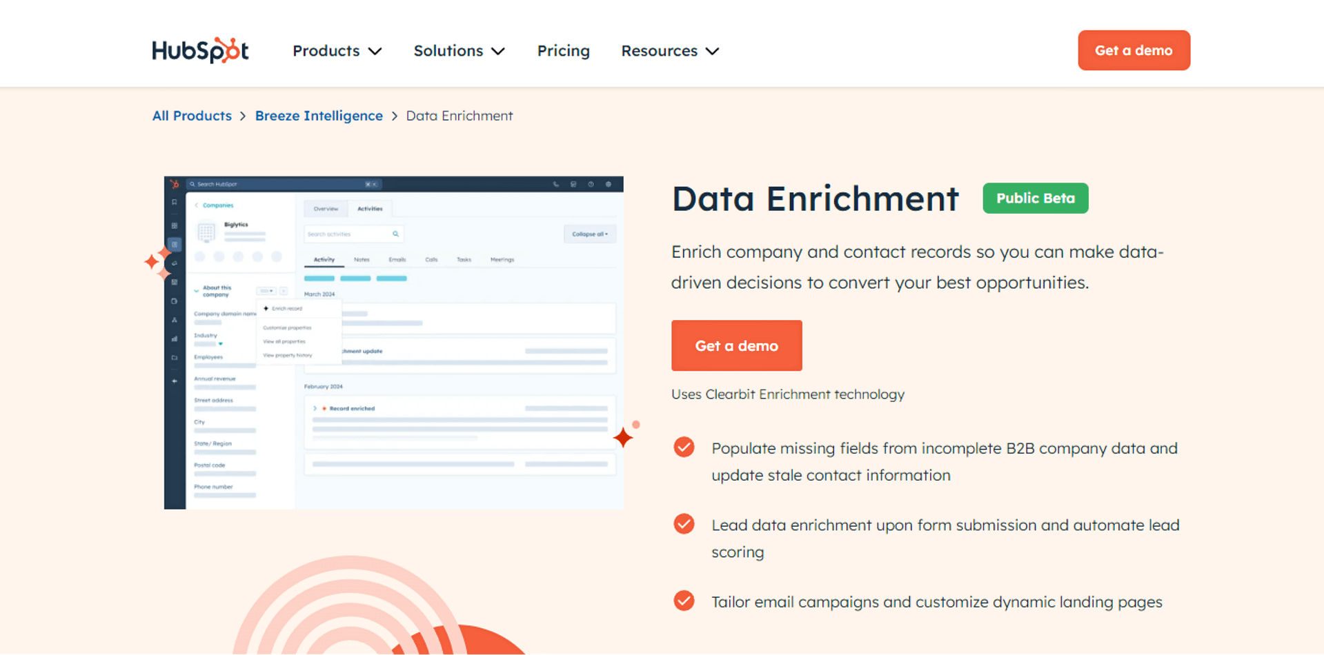 Data Enrichment in HubSpot Breeze Intelligence